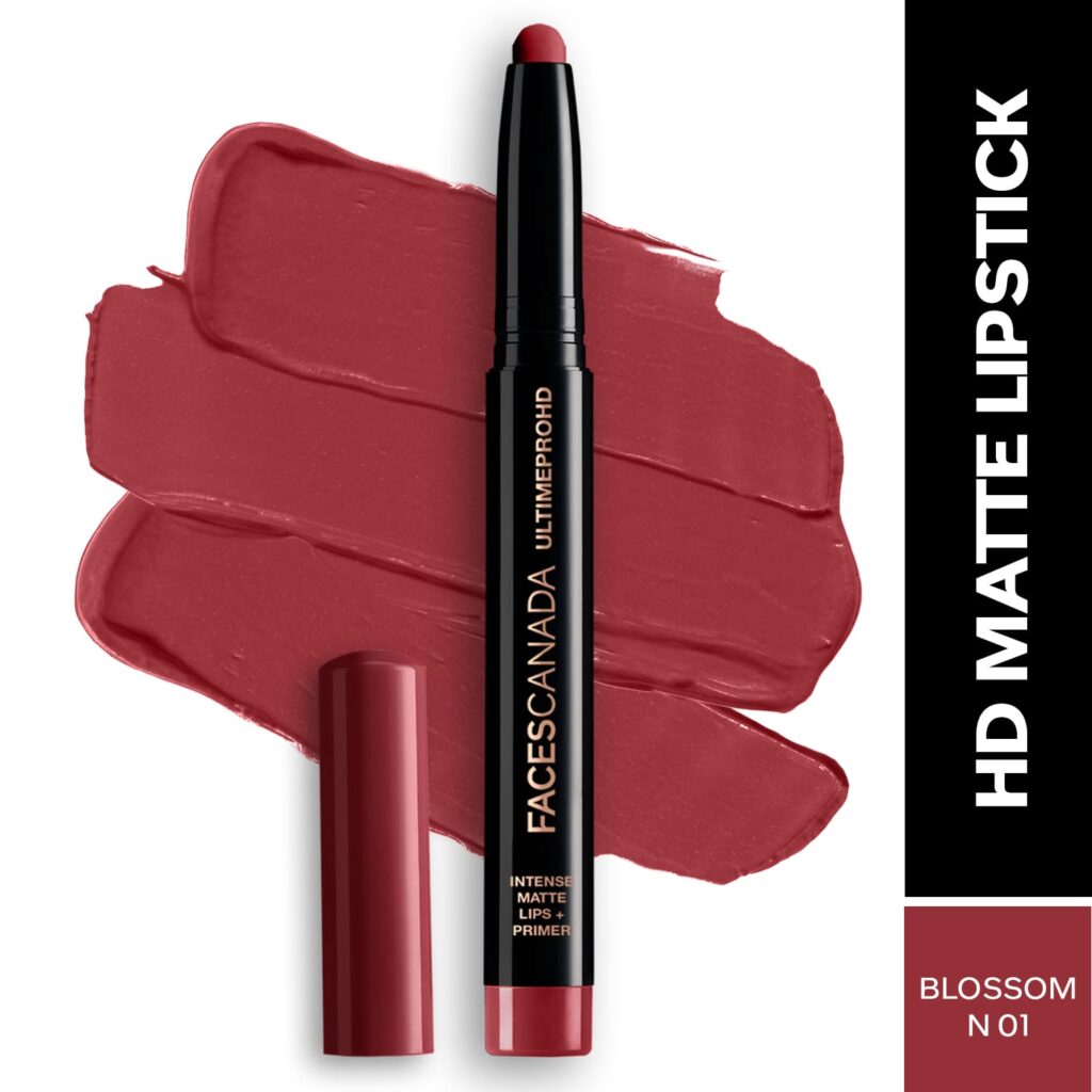 Faces Canada Ultime Pro HD Intense Matte Lips + Primer 9HR Long Stay - Blossom N01 (1.4 g) - Faces Canada