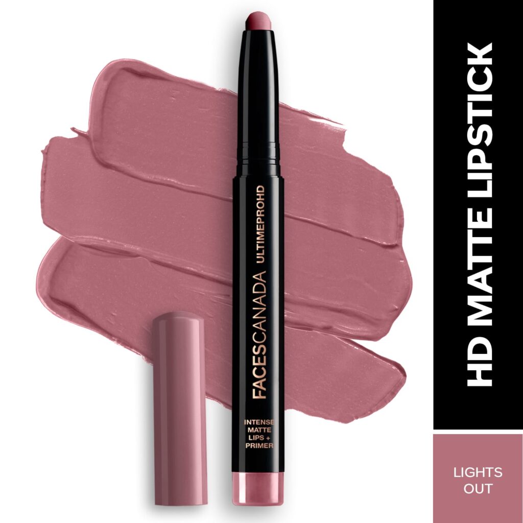 Faces Canada Ultime Pro HD Intense Matte Lips + Primer 9HR Long Stay - Lights Out 24 (1.4 g) - Faces Canada