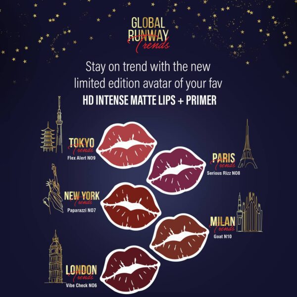 Faces Canada Ultime Pro HD Intense Matte Lips + Primer Limited Edition - Flex Alert N09 (1.4 g) - Faces Canada