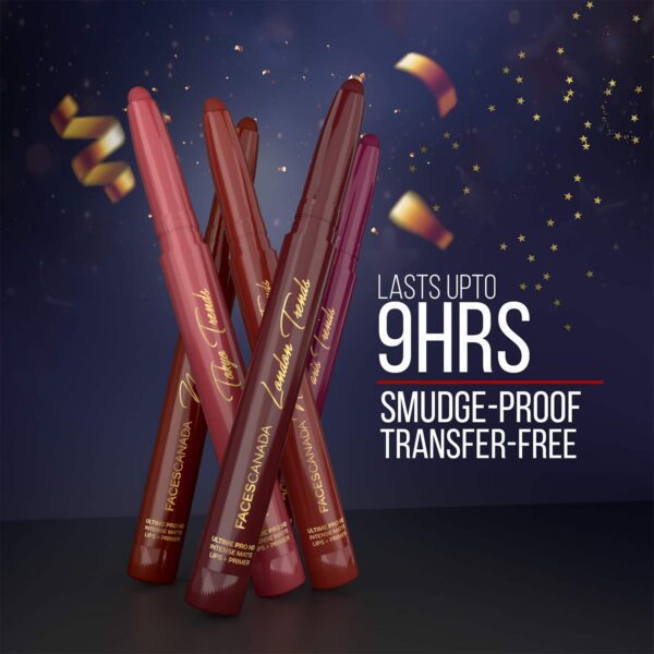 Faces Canada Ultime Pro HD Intense Matte Lips + Primer Limited Edition - Flex Alert N09 (1.4 g) - Faces Canada