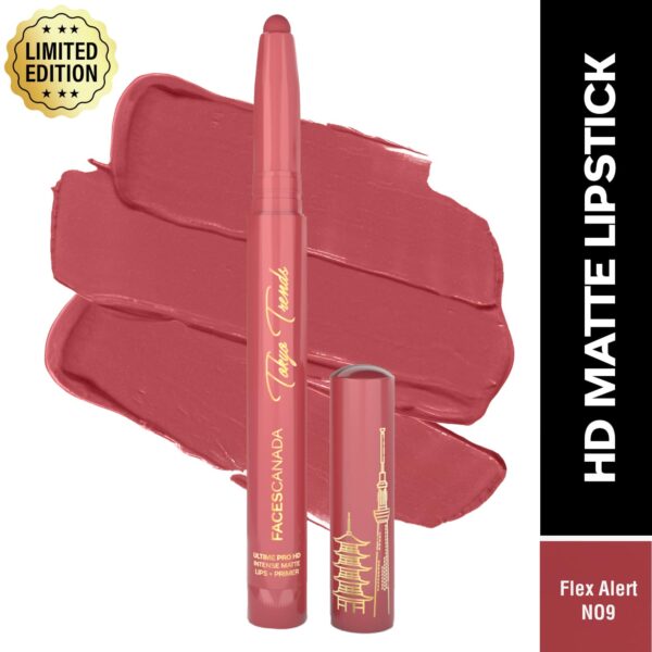 Faces Canada Ultime Pro HD Intense Matte Lips + Primer Limited Edition - Flex Alert N09 (1.4 g) - Faces Canada