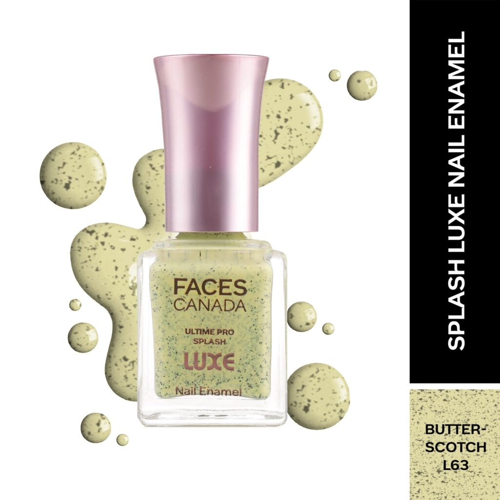 Faces Canada Ultime Pro Splash Luxe Nail Enamel Glossy Finish - Butterscotch L63 (12 ml) - Faces Canada