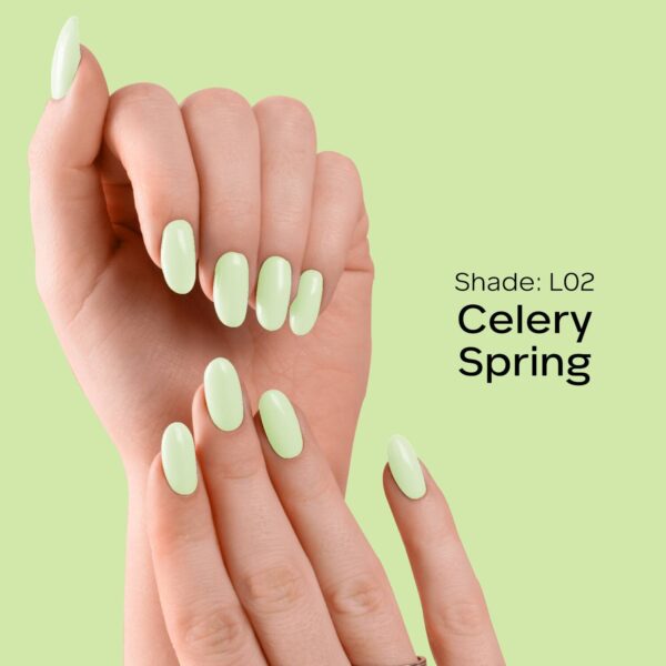 Faces Canada Ultime Pro Splash Luxe Nail Enamel Glossy Finish - Celery Spring L02 (12 ml) - Faces Canada