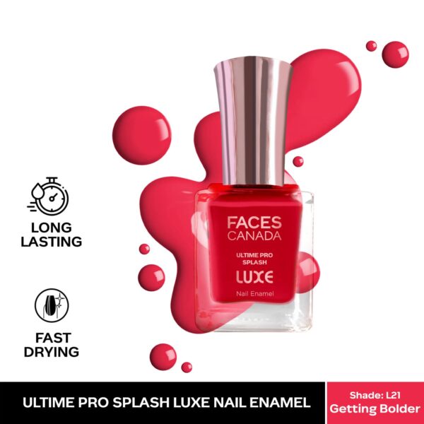 Faces Canada Ultime Pro Splash Luxe Nail Enamel Glossy Finish - Getting Bolder L21 (12 ml) - Faces Canada