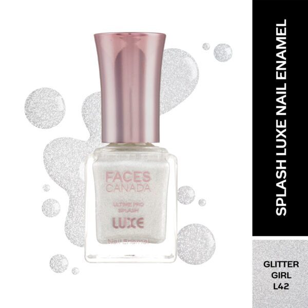 Faces Canada Ultime Pro Splash Luxe Nail Enamel Glossy Finish - Glitter Girl L42 (12 ml) - Faces Canada