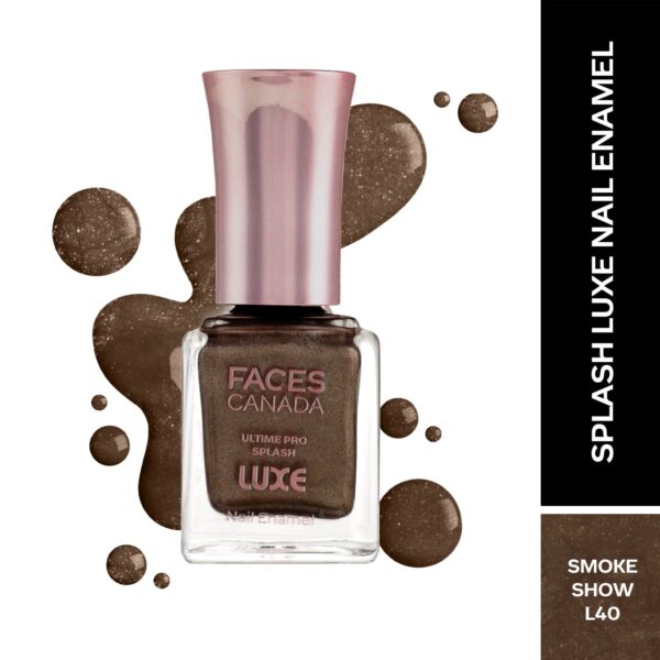 Faces Canada Ultime Pro Splash Luxe Nail Enamel Glossy Finish Quick Drying - Smokeshow L40 (12 ml) - Faces Canada