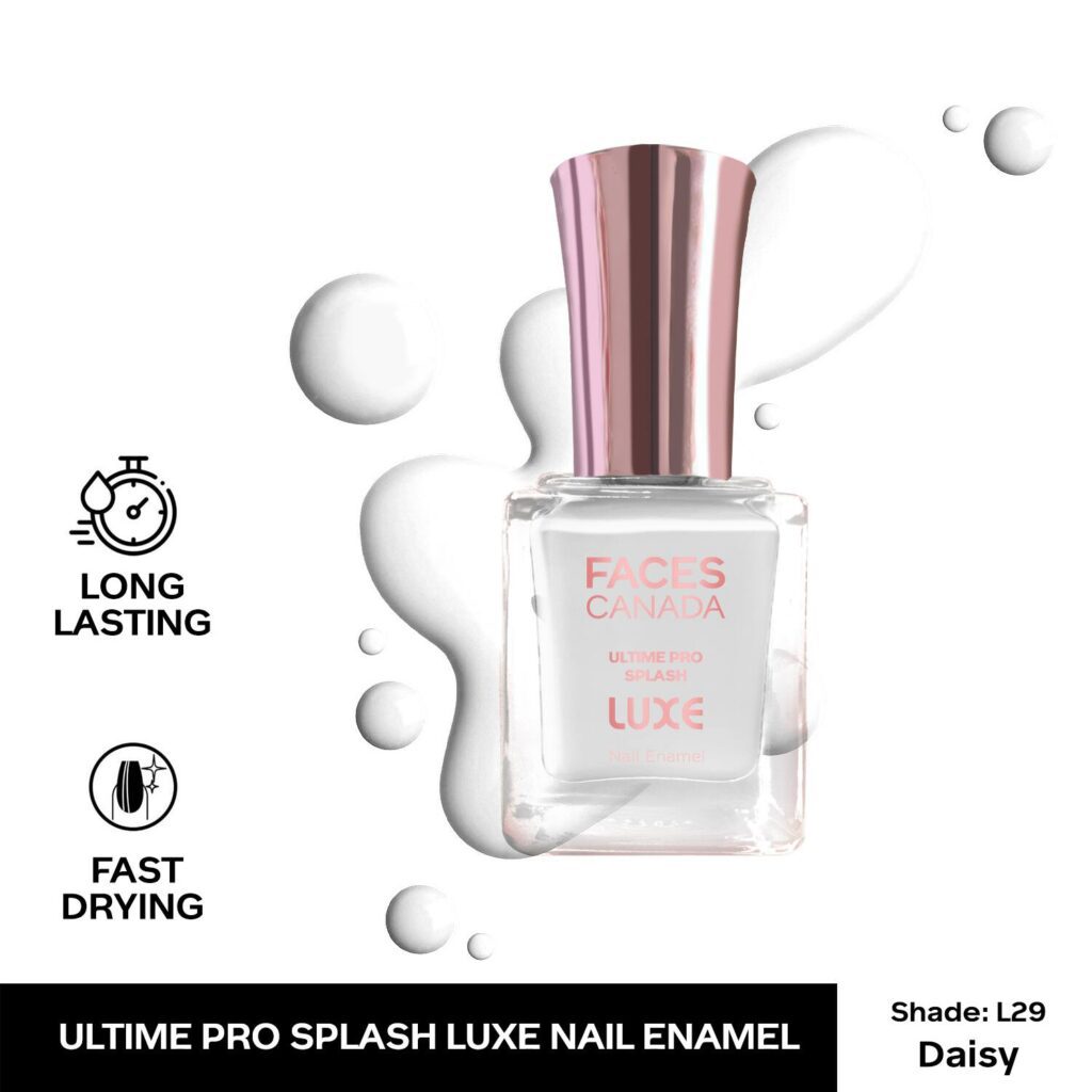 Faces Canada Ultime Pro Splash Luxe Nail Enamel Glossy Finish Quick Drying - Daisy L29 (12 ml) - Faces Canada