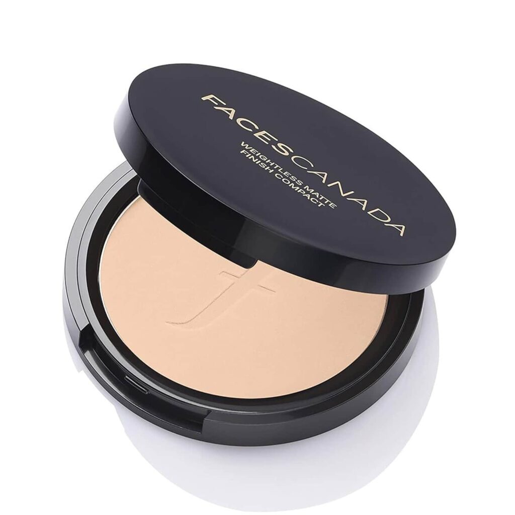 Faces Canada Weightless Matte Finish Compact Powder - Ivory, Non Oily Matte Pressed Powder (9 g) - Faces Canada