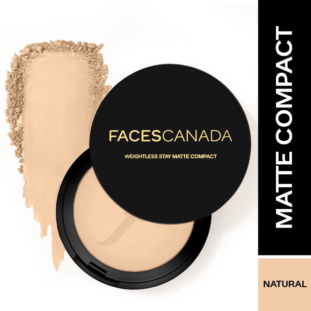 Faces Canada Weightless Stay Matte Finish Compact Powder SPF 20 Non Oily - Natural 02 (9 g) - Faces Canada