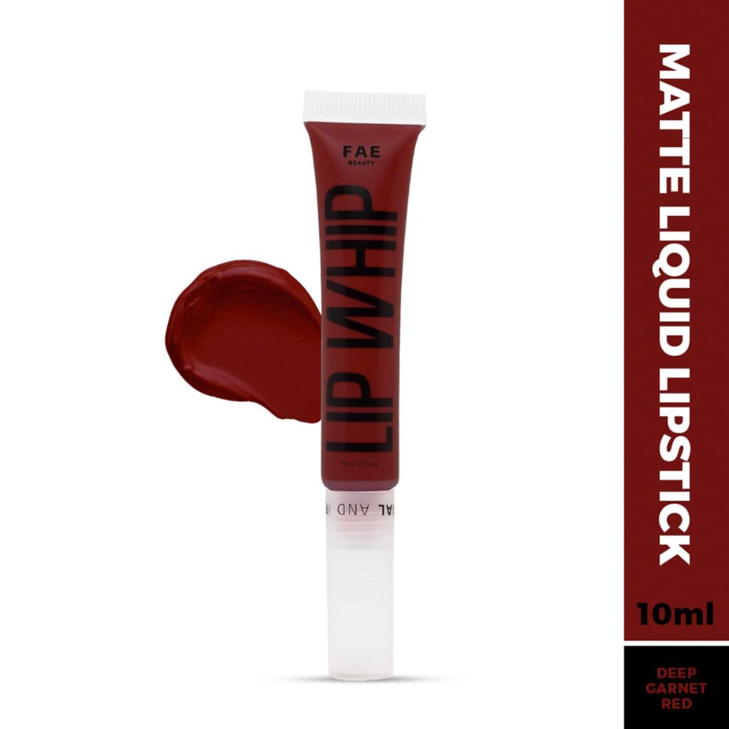 FAE BEAUTY Lip Whip 12H Matte Liquid Lipstick - Long Wear, Non Drying - Revenge (10 ml) - FAE BEAUTY