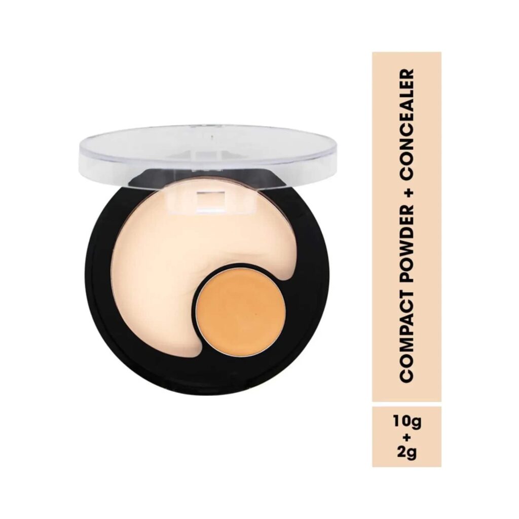 Fashion Colour 2-In-1 Compact Powder & Concealer - 02 PC19 Shade (12g) - Fashion Colour