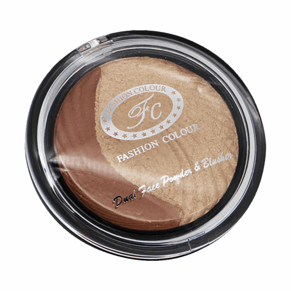 Fashion Colour Dual Face Powder & Blusher - 03 Shade (7.5g) - Fashion Colour
