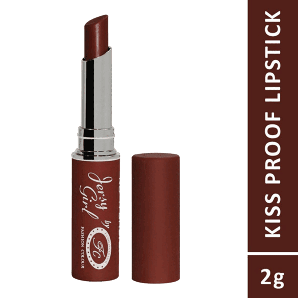 Fashion Colour Jersy Girl Kiss Proof No Transfer Lipstick - 11 Chestnut (2g) - Fashion Colour
