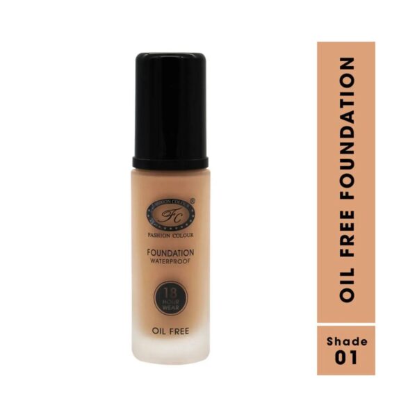 Fashion Colour Oil Free Foundation - 01 Warm Amber (30ml) - Fashion Colour