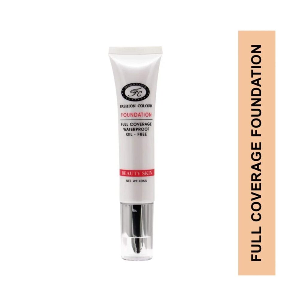 Fashion Colour Oil Free Waterproof Foundation - 01 Shade (40ml) - Fashion Colour