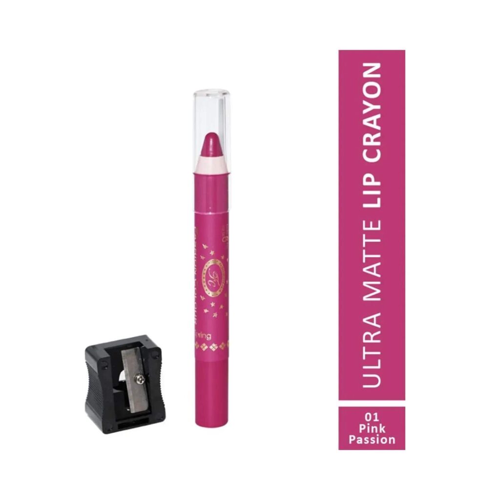 Fashion Colour Ultra Matte Lip Crayon - 01 Pink Passion (2.8g) - Fashion Colour