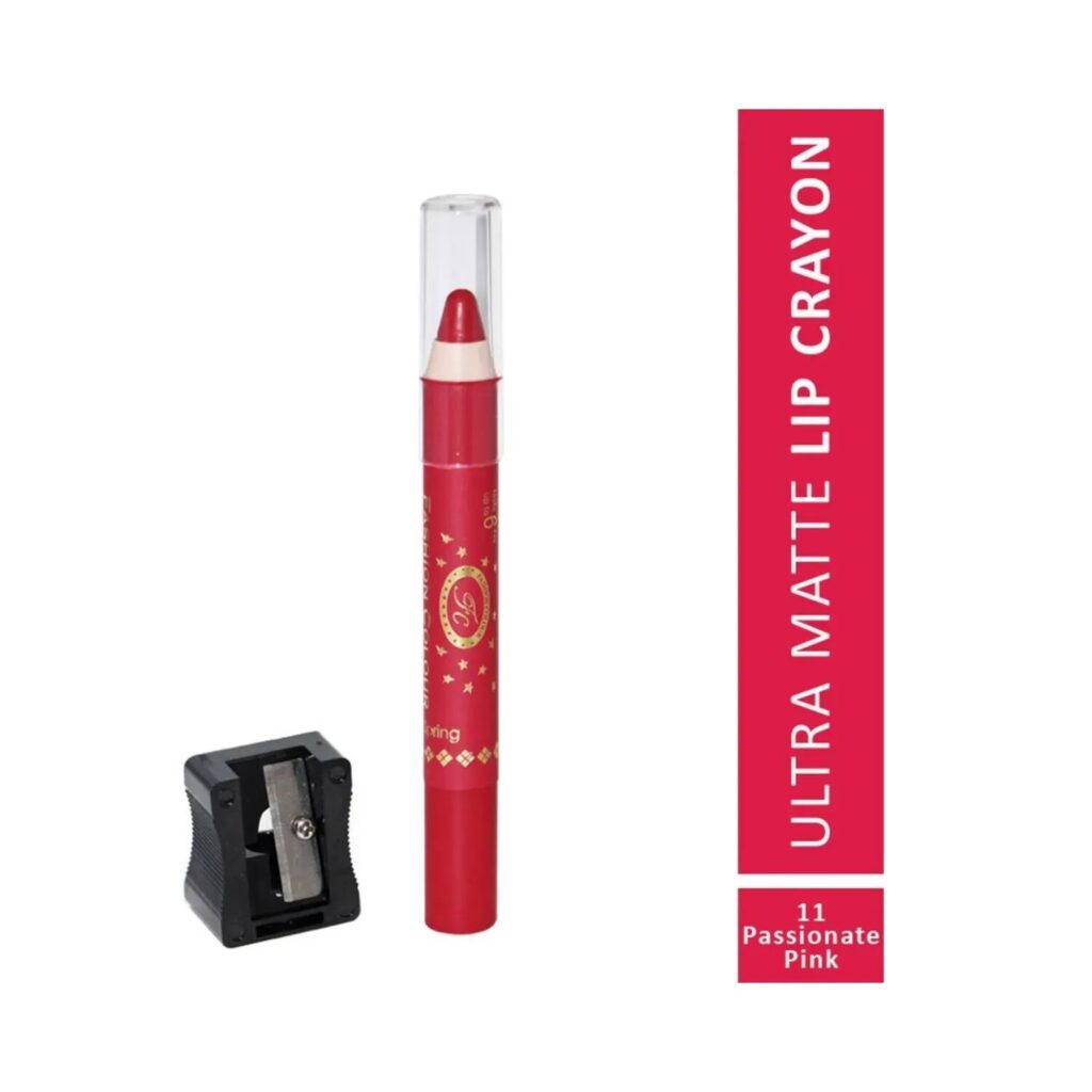 Fashion Colour Ultra Matte Lip Crayon - 11 Passionate Pink (2.8g) - Fashion Colour