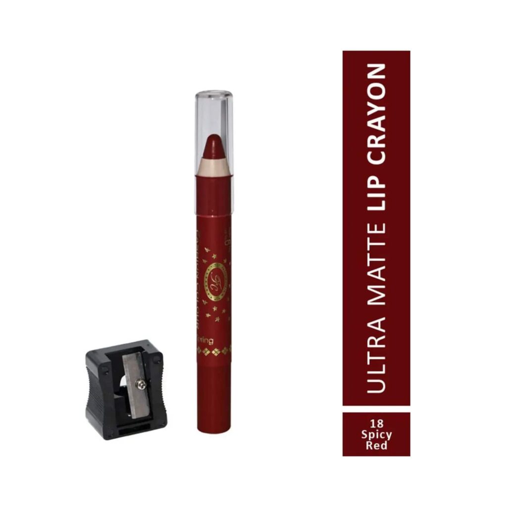 Fashion Colour Ultra Matte Lip Crayon - 18 Spicy Red (2.8g) - Fashion Colour