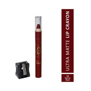 Fashion Colour Ultra Matte Lip Crayon - 18 Spicy Red (2.8g) - Fashion Colour