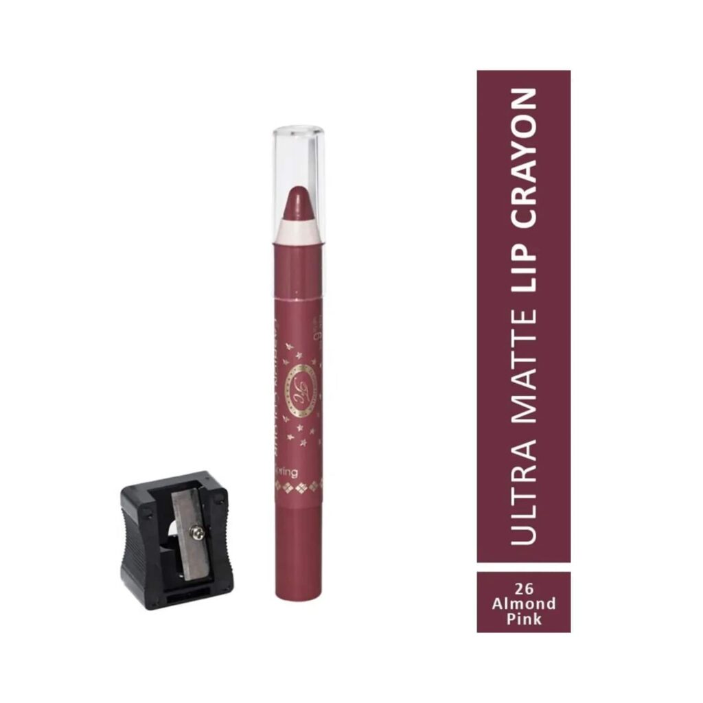 Fashion Colour Ultra Matte Lip Crayon - 26 Almond Pink (2.8g) - Fashion Colour