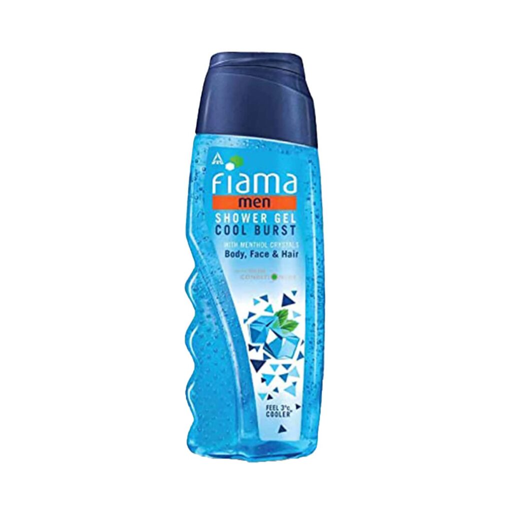 Fiama Men Cool Burst Shower Gel With Menthol Crystals With Skin Conditioners (250ml) - Fiama