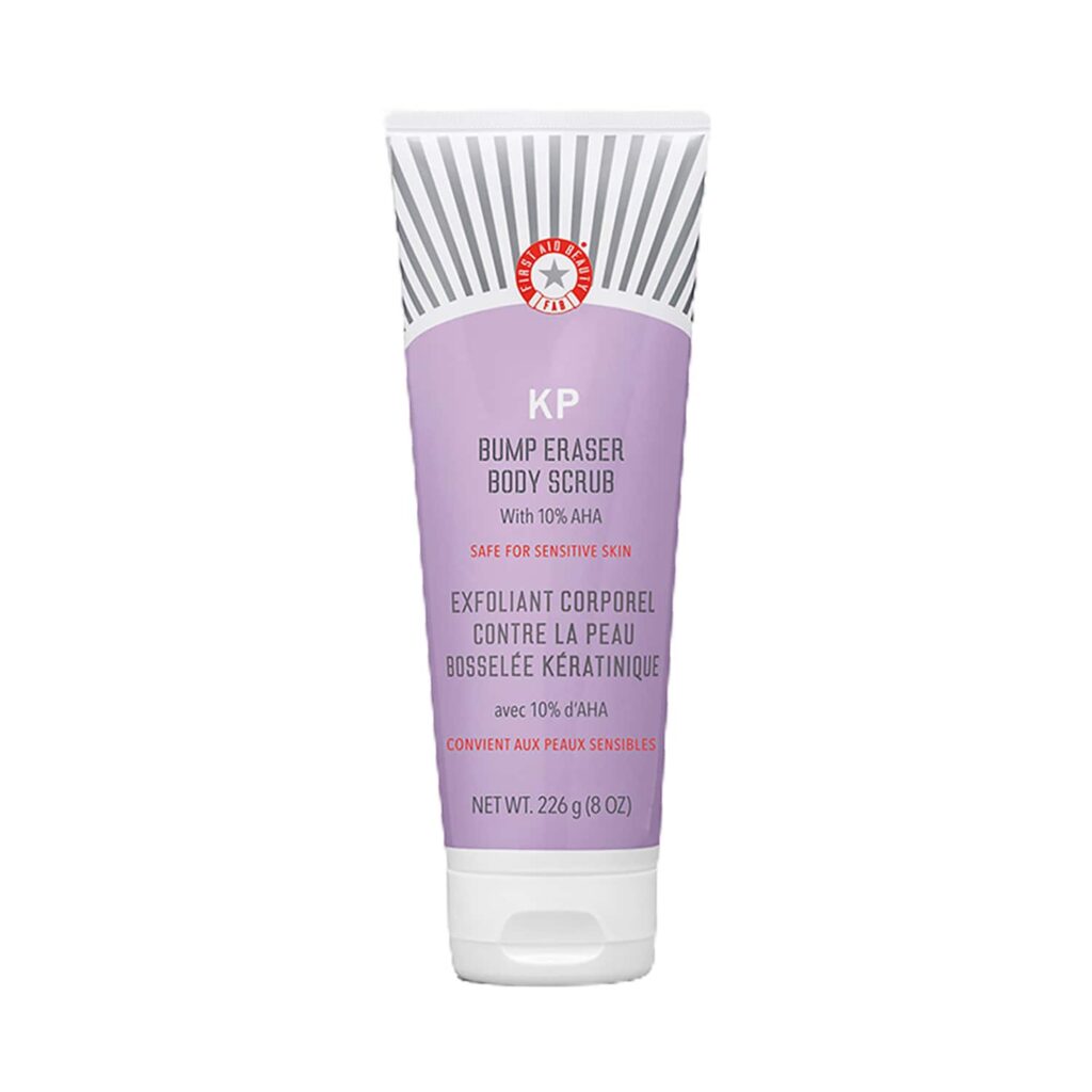 First Aid Beauty KP Bump Eraser Body Scrub With 10% AHA (226g) - First Aid Beauty