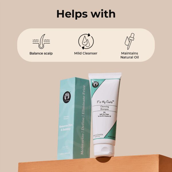 Fix My Curls Cleansing Shampoo For Curly And Wavy Hair (100 ml) - Fix My Curls