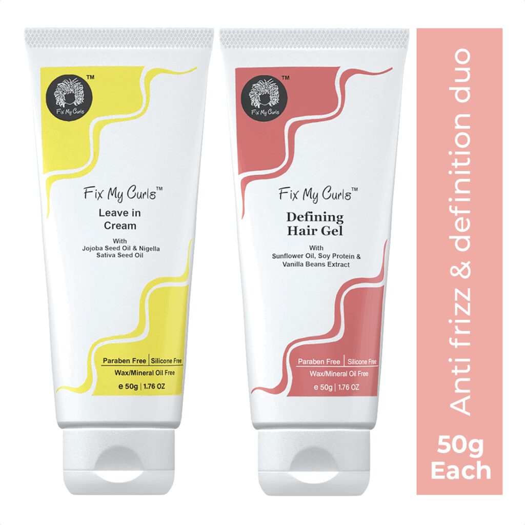 Fix My Curls Protein Styling Duo For Curly And Wavy Hair (2 Pcs, 50 g Each) - Fix My Curls