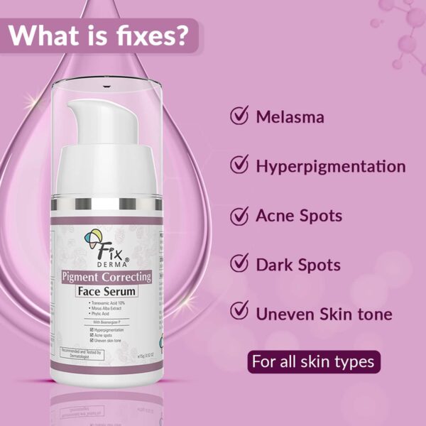 Fixderma 10% Tranexamic Acid Pigment Correcting Face Serum (15g) - Fixderma