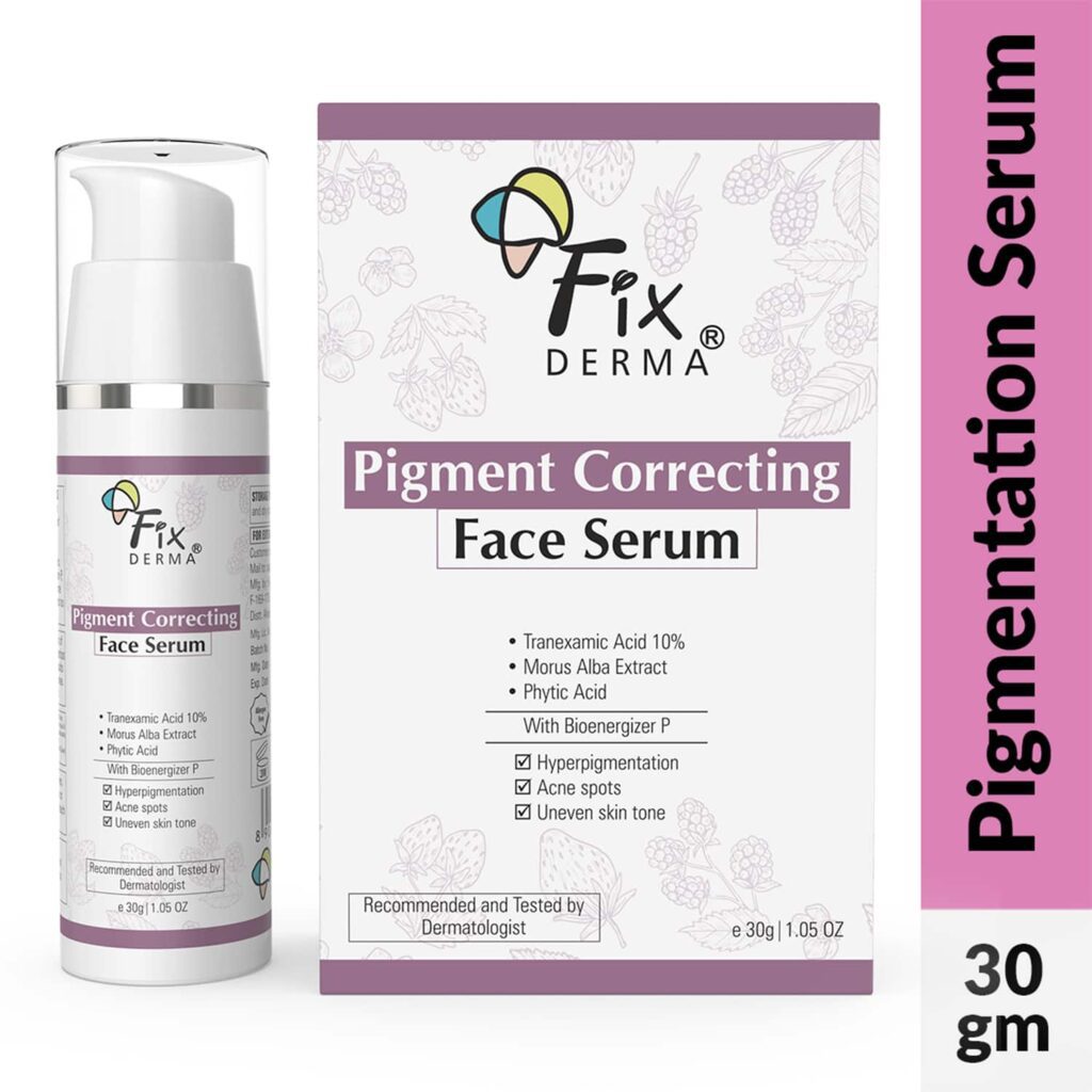 Fixderma 10% Tranexamic Acid Pigment Correcting Serum for Hyperpigmentation & Acne Spots (30 g) - Fixderma