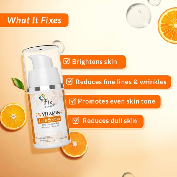 Fixderma 17% Vitamin C Face Serum (15g) - Fixderma