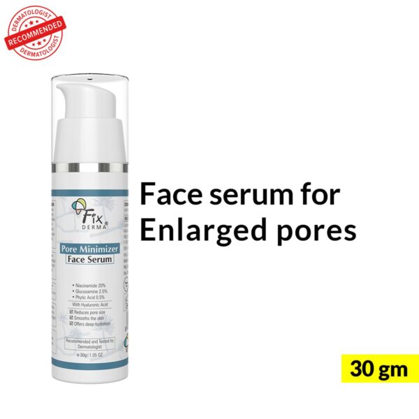Fixderma 20% Niacinamide Serum for Face with 2.5%Glucosamine & Hyaluronic Acid (30 g) - Fixderma