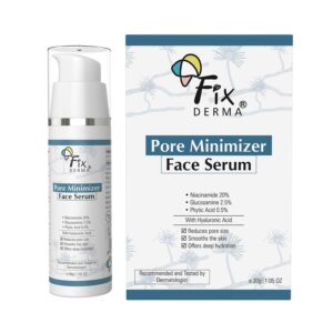 Fixderma 20% Niacinamide Serum for Face with 2.5%Glucosamine & Hyaluronic Acid (30 g) - Fixderma