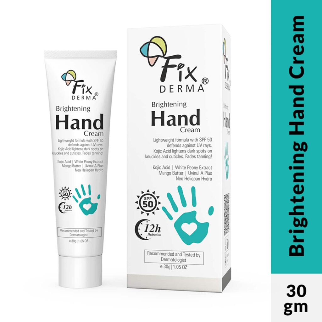 Fixderma Brightening Hand Cream for Dry And Rough Hands All Skins Types (30 g) - Fixderma