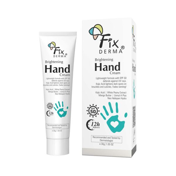 Fixderma Brightening Hand Cream for Dry And Rough Hands All Skins Types (30 g) - Fixderma