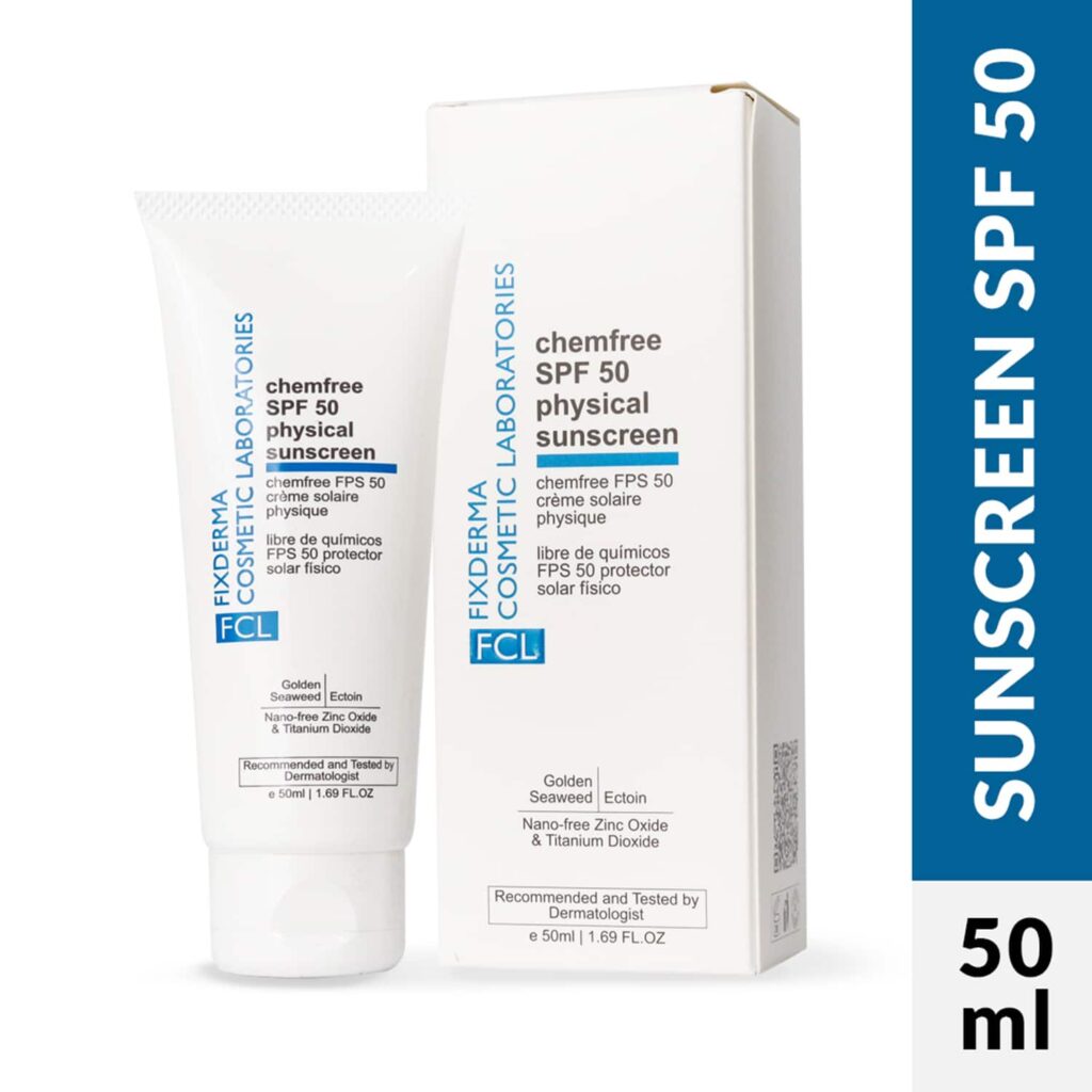 Fixderma Cosmetic Laboratories Chemfree Physical Sunscreen SPF 50 (50ml) - Fixderma