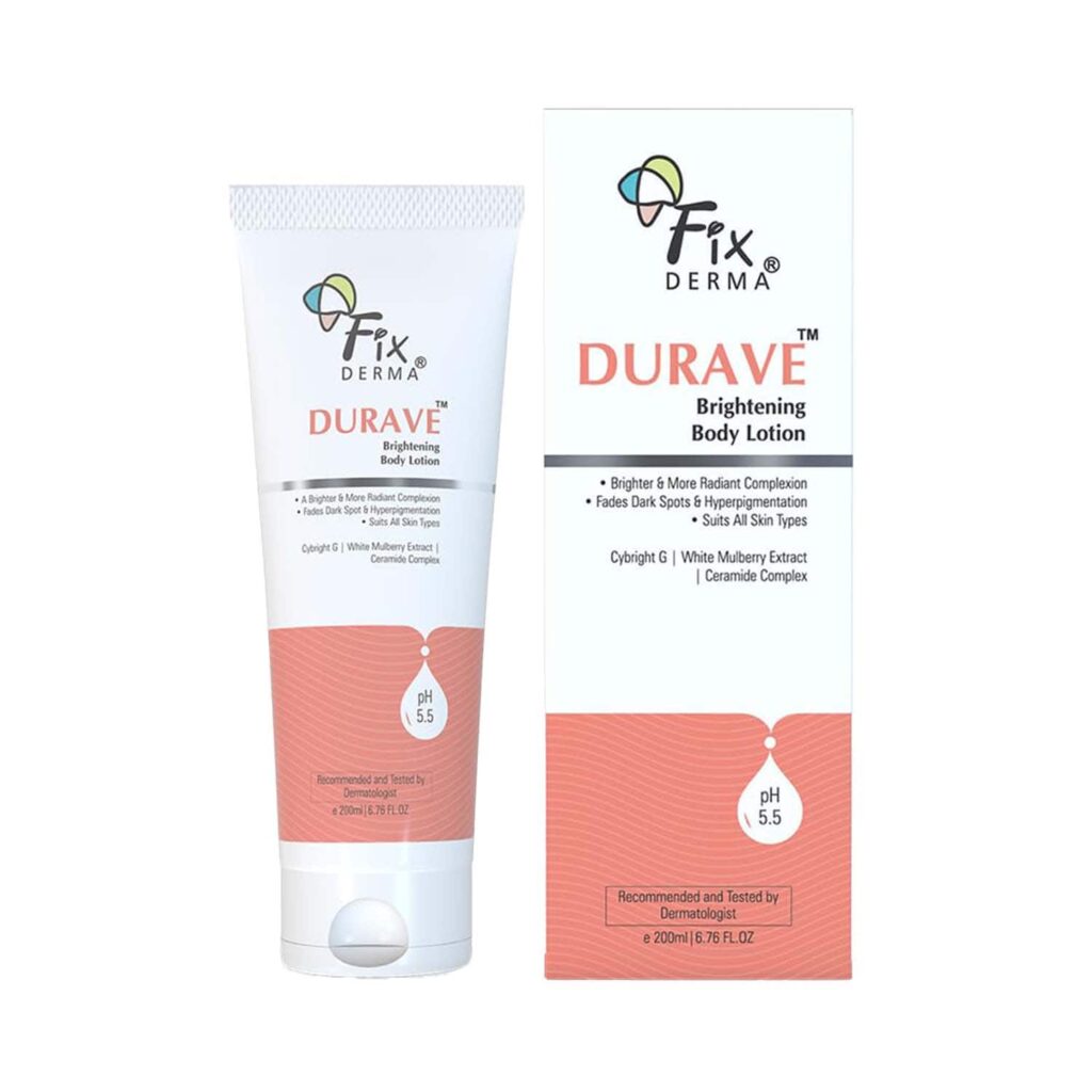 Fixderma Durave Brightening Body Lotion Ceramide Lotion for Hyperpigmentation & Dark Spots (200 ml) - Fixderma