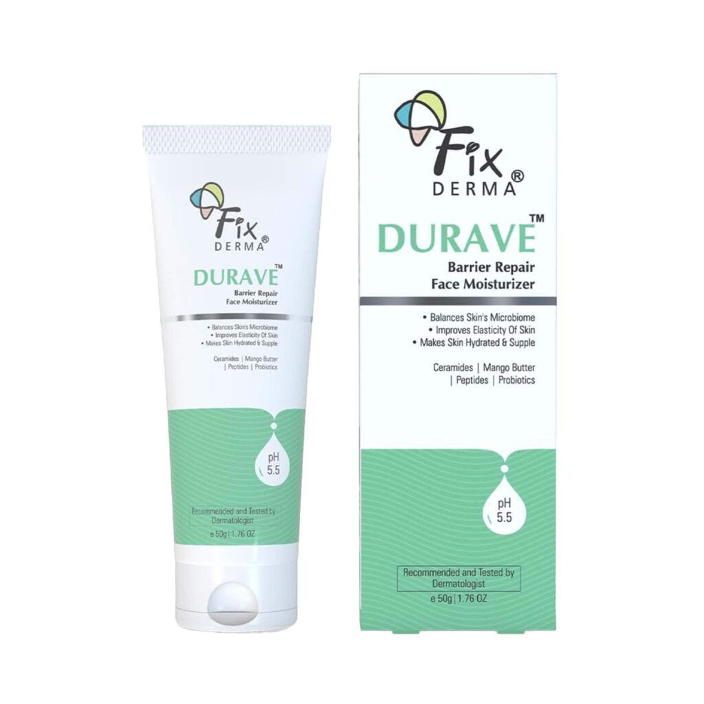 Fixderma Durave Ceramide Moisturizer for Face with Peptide & Mango Butter Moisturizer (50 g) - Fixderma