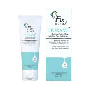 Fixderma Durave Deep Hydration Face Moisturizer with Cocoa & Shea Butter Moisturiser for Face (50 g) - Fixderma