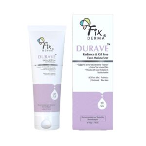 Fixderma Durave Radiance & Brightening Oil Free Face Aloe Vera Face Moisturizer All Skin Type (50 g) - Fixderma
