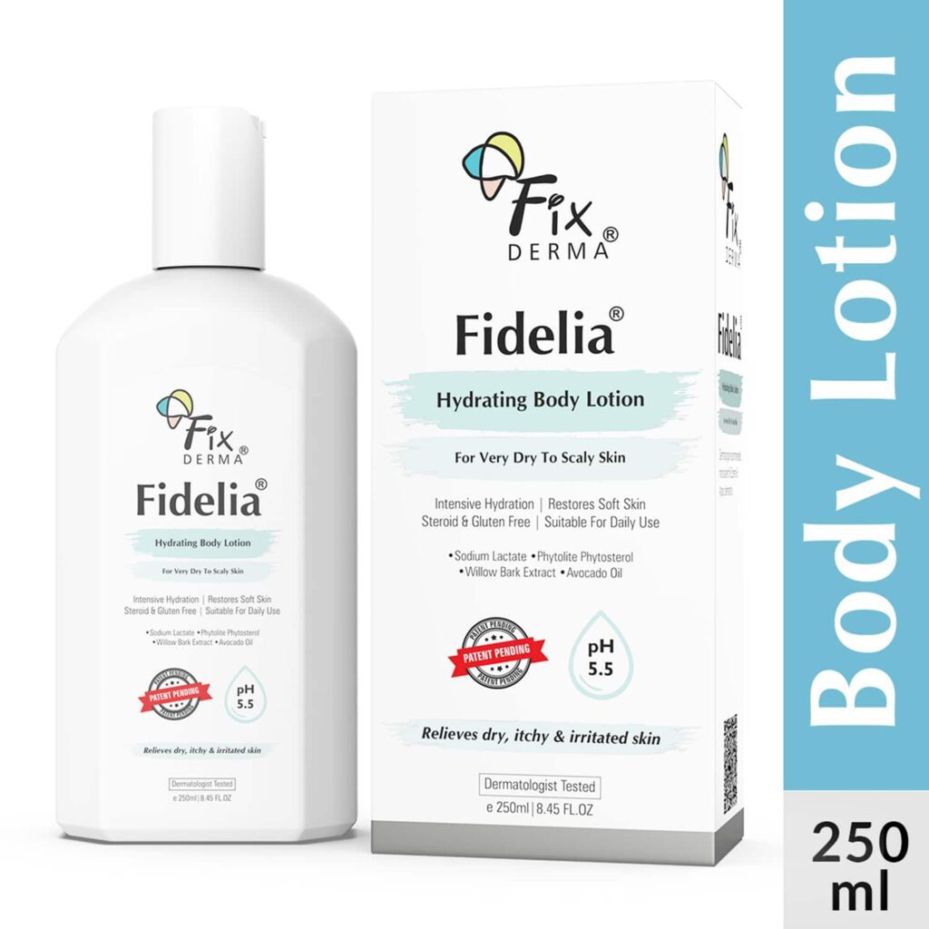 Fixderma Fidelia Hydrating Body Lotion for Very Dry To Scaly Skin with Avocado Oil (250ml) - Fixderma