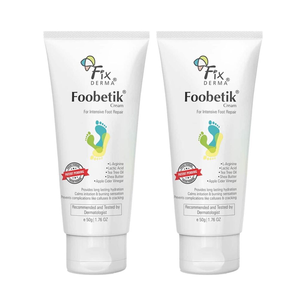 Fixderma Foobetik Heel Repair Foot Cream (100 g) Pack of 2 Combo - Fixderma