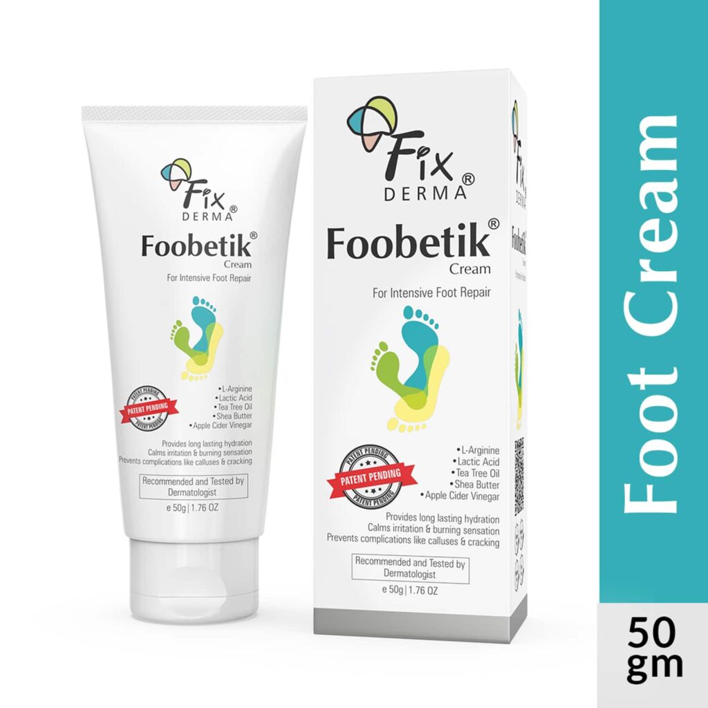 Fixderma Foobetik Heel Repair Foot Cream for Calloused or Chapped Skin (50 g) - Fixderma