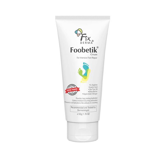 Fixderma Foobetik Heel Repair Foot Cream for Calloused or Chapped Skin (50 g) - Fixderma