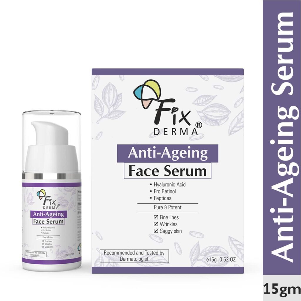 Fixderma Hyaluronic Acid Serum & Pro Retinol Anti Ageing Face Serum (15g) - Fixderma
