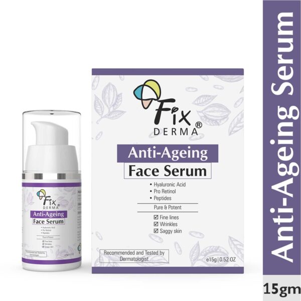 Fixderma Hyaluronic Acid Serum & Pro Retinol Anti Ageing Face Serum (15g) - Fixderma