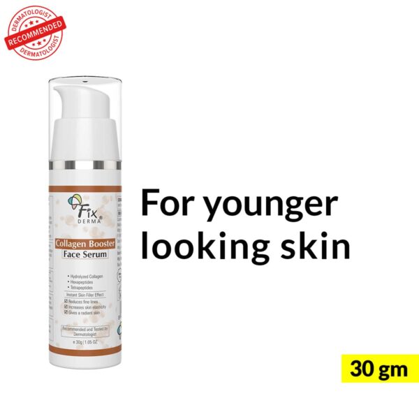 Fixderma Hydrolyzed Collagen Booster Face Serum for Men & Women for All Skin Types (30 g) - Fixderma
