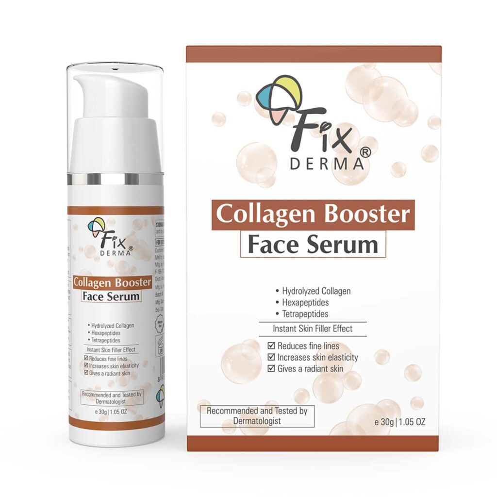 Fixderma Hydrolyzed Collagen Booster Face Serum for Men & Women for All Skin Types (30 g) - Fixderma