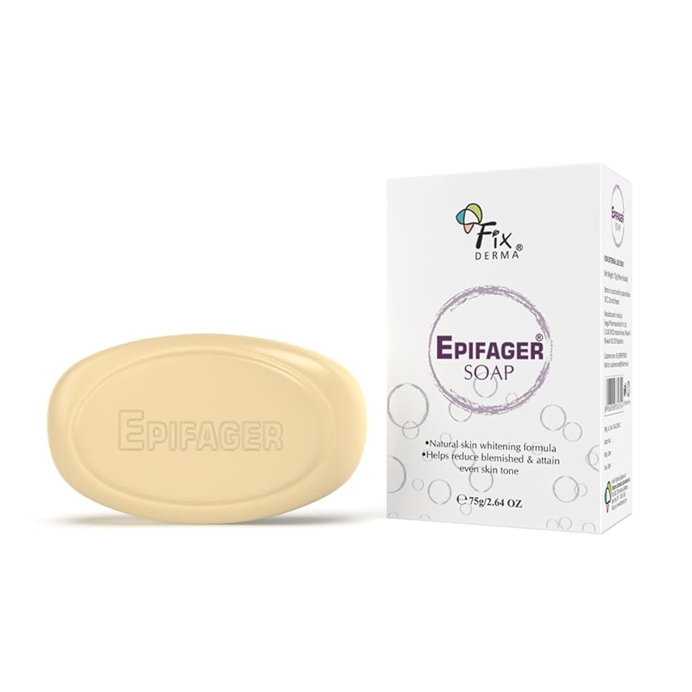 Fixderma Kojic Acid Soap, Epifager Soap | Skin Brightening and Lightening | Reduces the appearance of dark spots and melasma, Non-drying and non-comedogenic formulation - 75 gm...