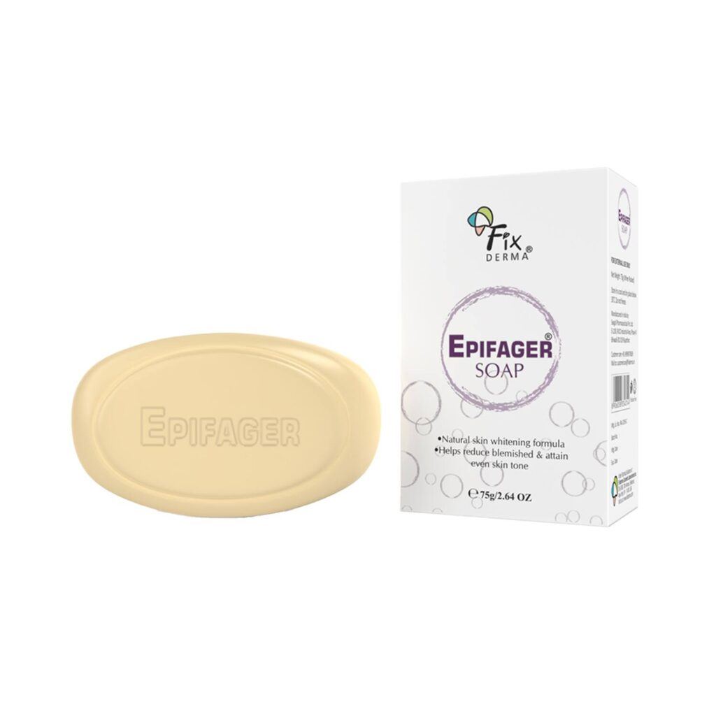 Fixderma Kojic Acid Soap, Epifager Soap - Skin Brightening & Skin Lightening Soap (75 g) - Fixderma